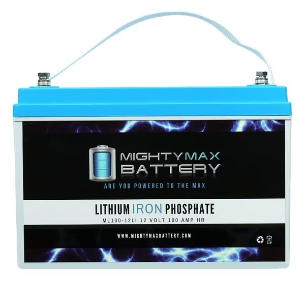 12V 100AH Lithium Battery for Solar-X Power Stations SXPS 50-110-12, Mighty Max Battery, Mfr#: ML100-12LI201